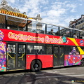 The Brussels Sightseeing bus in front of the Stock Exchange